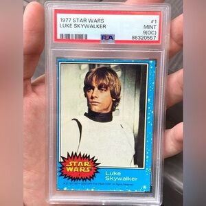 1977 Star Wars #1 Luke Skywalker PSA 9 (OC) Trading Card Graded